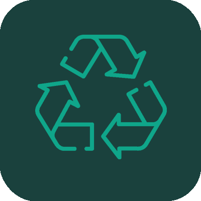 Icône illustrant l'engagement de VSDM pour le recyclage et la destruction D3E des équipements